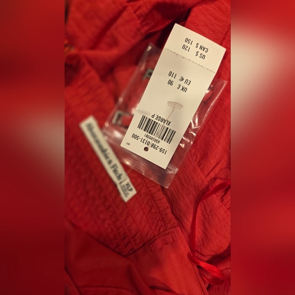 Abercrombie And Fitch Strapless Coral Maxi Dressber, Size XLP - Picture 13 of 15